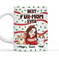 Custom Mother's day Birthday Gifts For Dog Mom, Dog Lovers • Best Fur Mom Cake - Personalized 3D Inflated Effect Mug