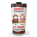 Custom Christmas Birthday Gifts For Pet Lovers • Congrats Lucky Hooman - Personalized Tumbler
