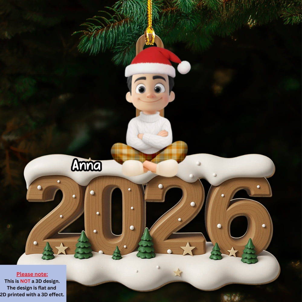 Custom Christmas Family Dog Dad And Mom • From Next Year Onwards - Personalized 3D Effect Wood Ornament