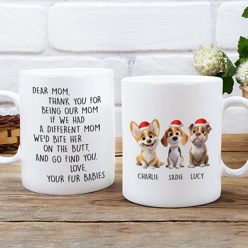 Custom Christmas Birthday Gifts For Dog Lovers • Favorite Human Cartoon Christmas - Personalized Coffee Mug