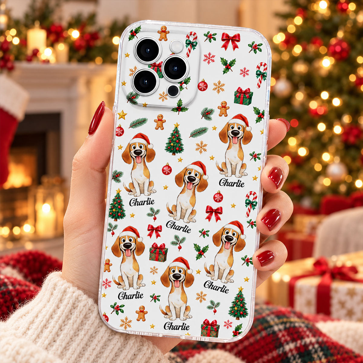Christmas Dog - Personalized Phone Case