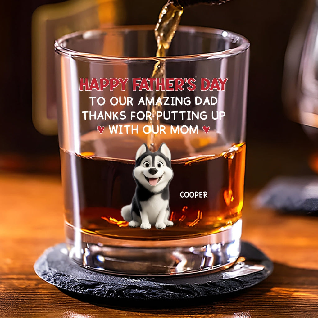 Putting Up With - Personalized Whiskey Glass