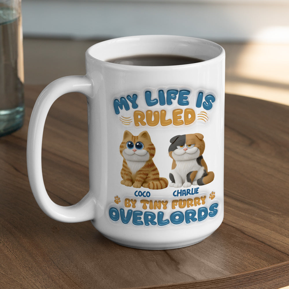 Custom Christmas Birthday Gifts For Cat Lovers • Life Rulers - Personalized 3D Inflated Effect Mug
