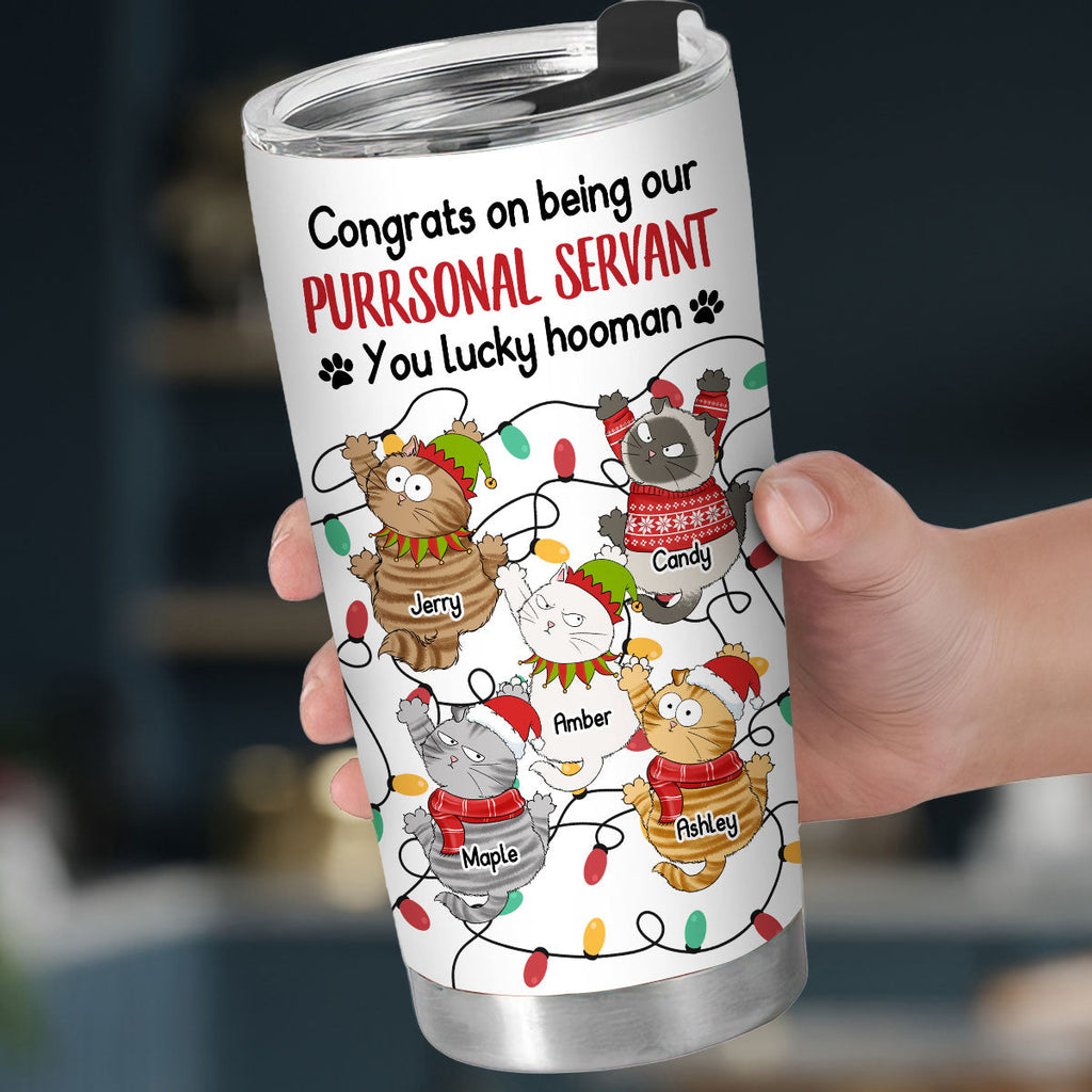 Custom Christmas Birthday Gifts For Pet Lovers • Congrats Human - Personalized Tumbler