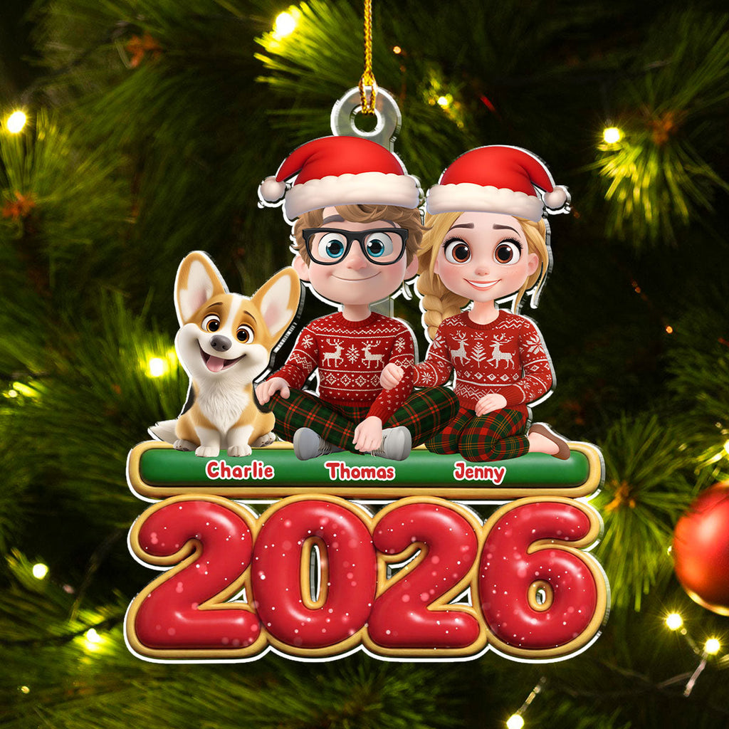 Custom Keepsake Christmas Ornament •  We And Our Dog - Personalized Acrylic Ornament