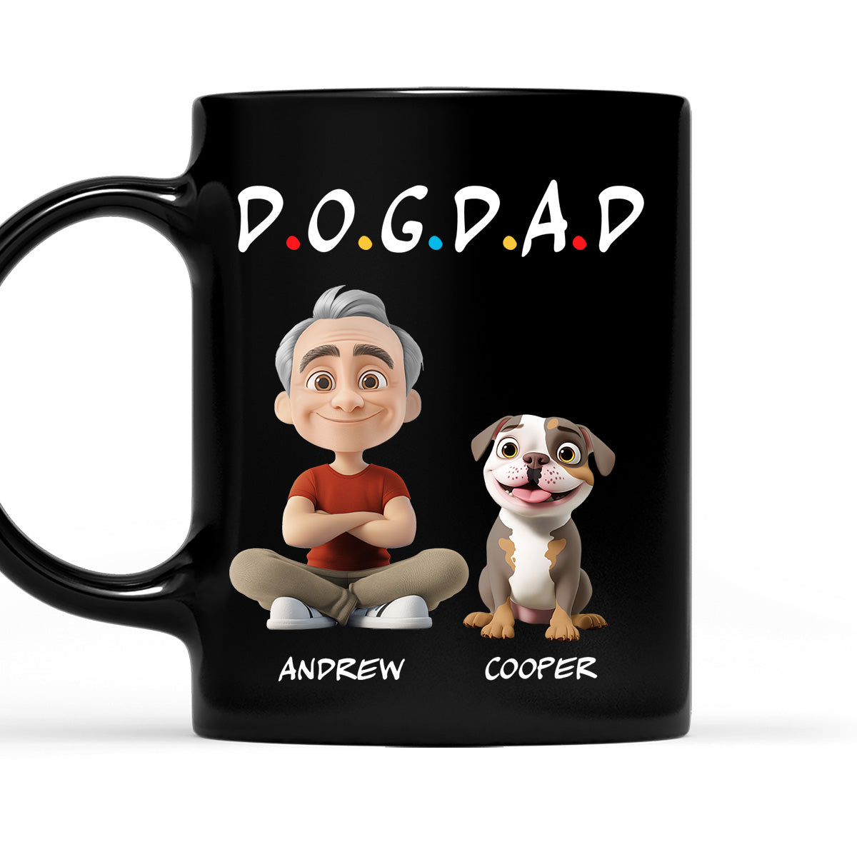 Custom Christmas Birthday Gifts For Dog Dad, Dog Lovers • A Dog Parent - Personalized Coffee Mug