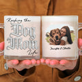 Custom Photo Christmas Birthday Gifts For Dog Mom, Dog Lovers • Rocking My Way Photo - Personalized 3D Effect Glass Mug