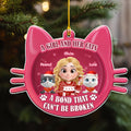Custom Christmas Decor Home Birthday Gifts For Cat Mom, Cat Lovers • Baby Cat Girlie - Personalized 3D Effect Acrylic Ornament