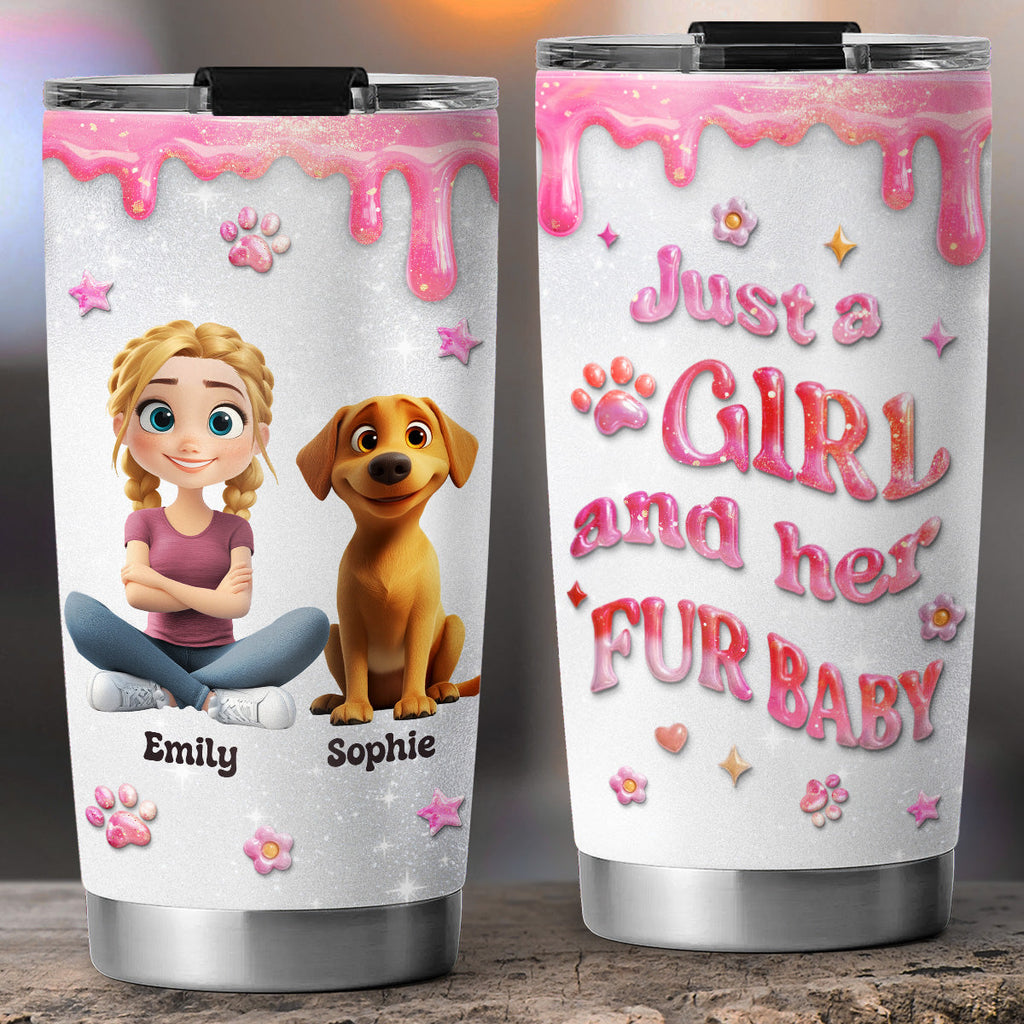 Custom Christmas Birthday Gifts For Pet Mom, Pet Lovers • Every Day Is A Nice Day With MY Babies - Personalized 3D Effect Tumbler