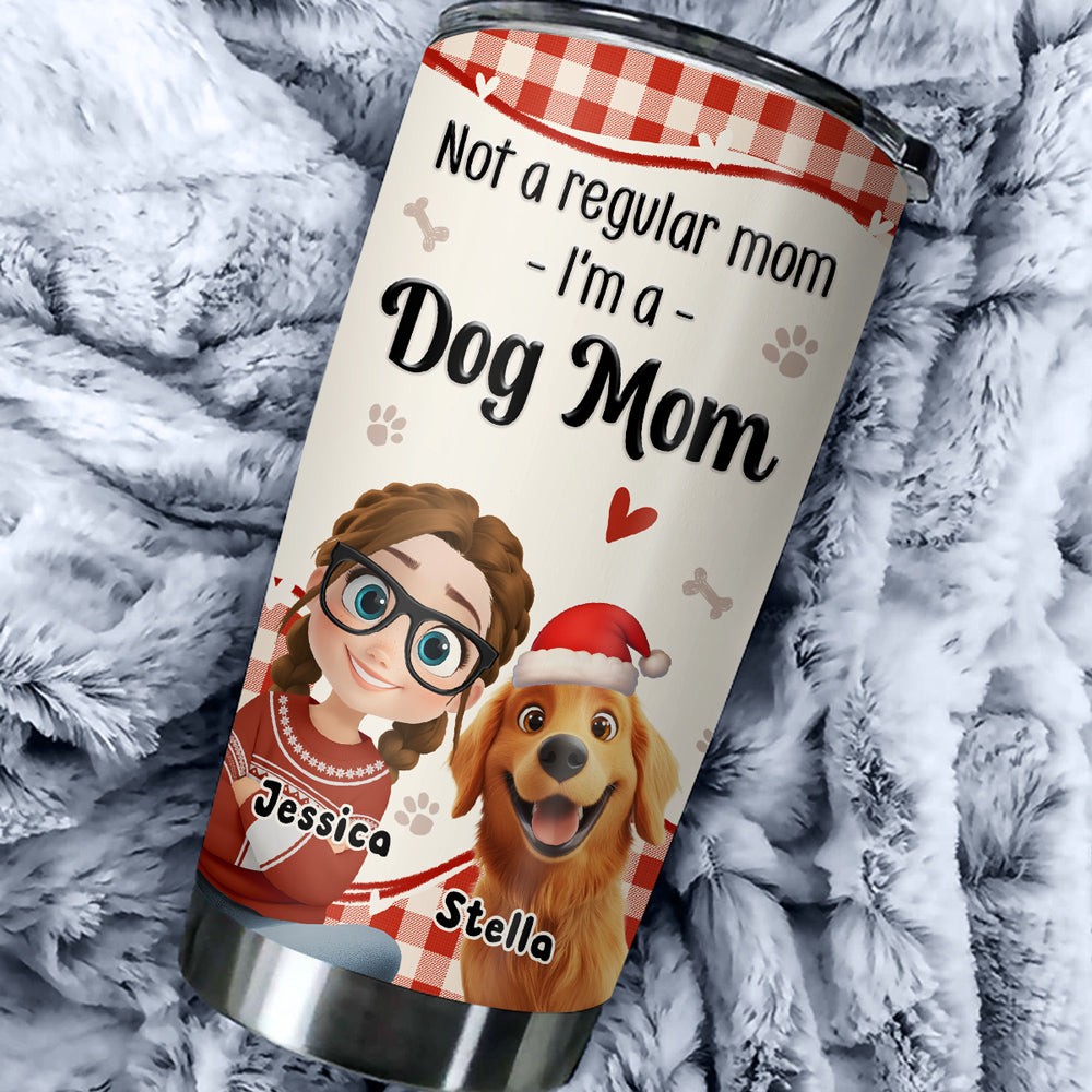 Custom Christmas Birthday Gifts For Dog Mom, Dog Lovers • I Am Your Santa - Personalized 3D Effect Tumbler