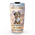 Custom Christmas Birthday Gifts For Dog Lovers • I Am Telling You Cartoon - Personalized 3D Effect Tumbler