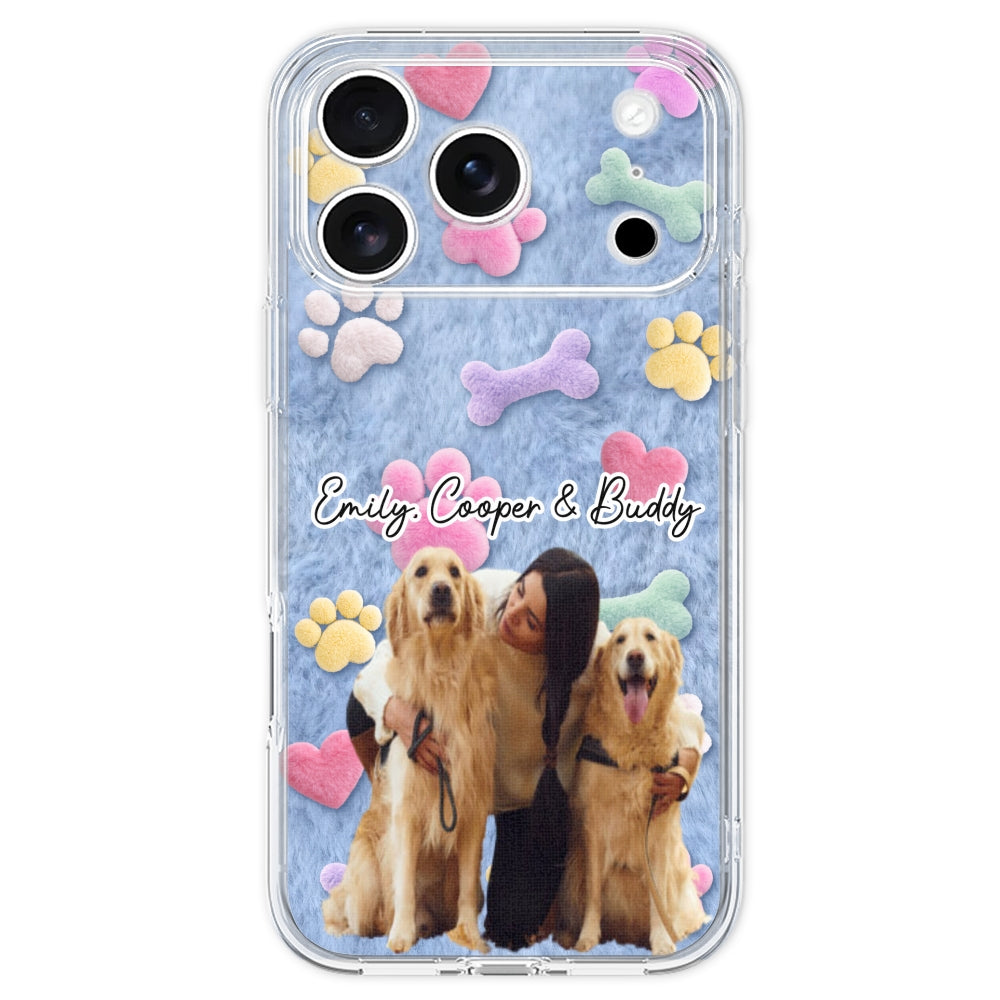 Dog Mom Mum With Fur Baby Photo - Personalized 3D Effect Phone Case
