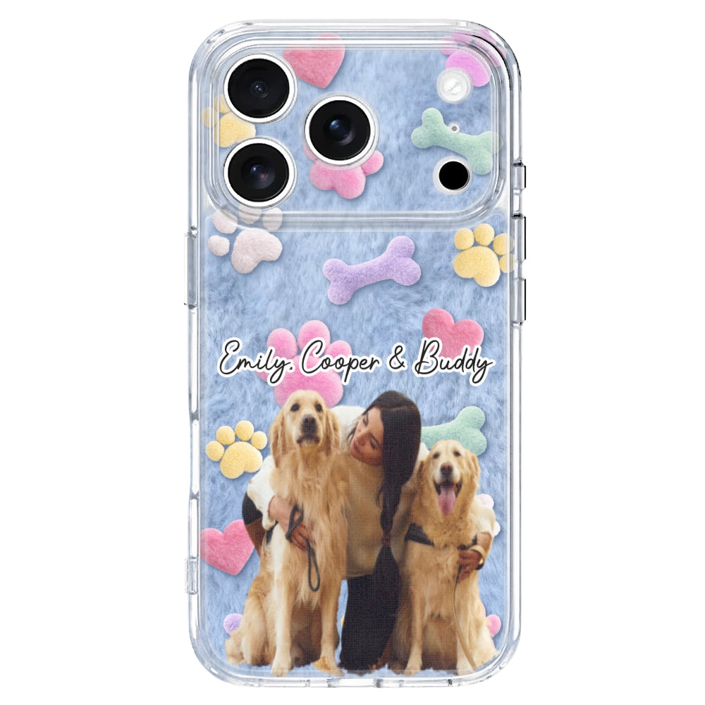 Dog Mom Mum With Fur Baby Photo - Personalized 3D Effect Phone Case