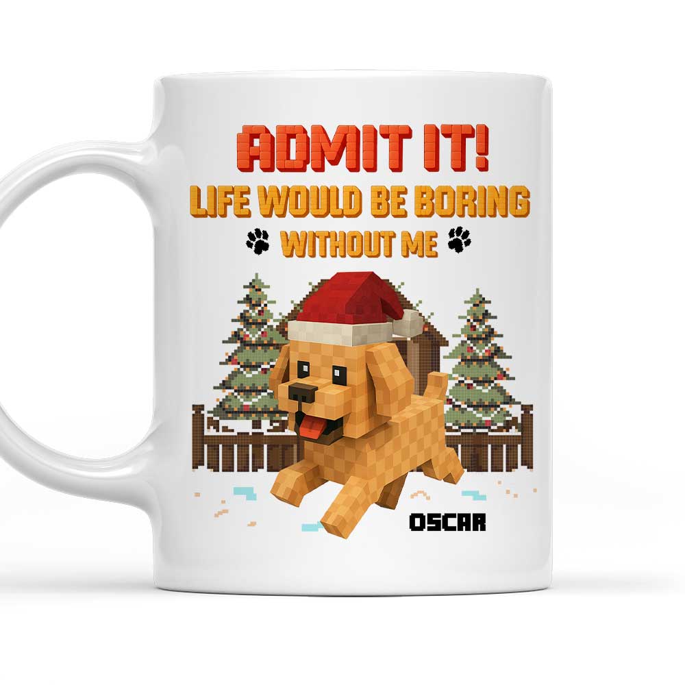 Custom Christmas Birthday Gifts For Dog Lovers • Admit It Square - Personalized Coffee Mug
