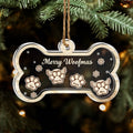 Paw Merry Woofmas - Personalized Acrylic Shaker Ornament