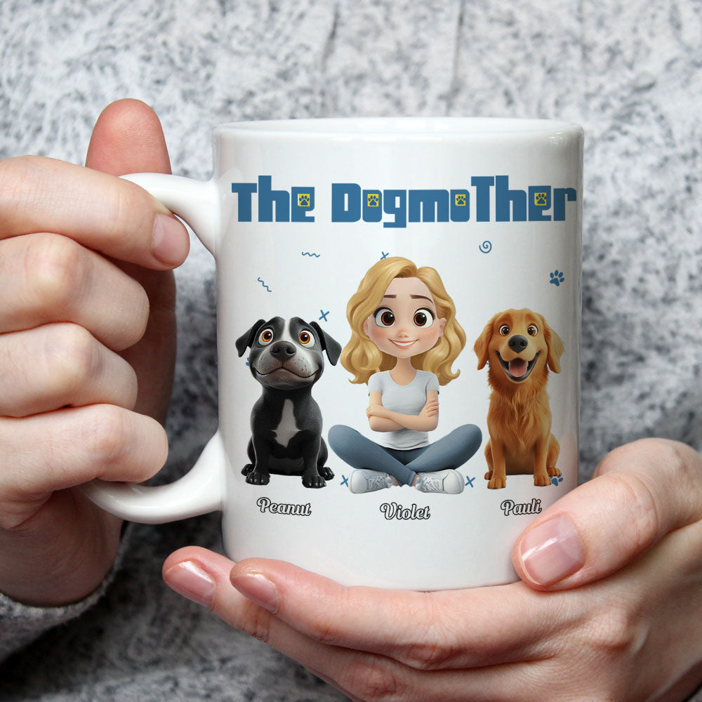 Custom Christmas Birthday Gifts For Dog Mom, Dog Lovers • I Am The Dogmother - Personalized Coffee Mug