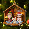 Custom Christmas Decor Home Birthday Gifts For Dog Lovers • Joyful Home Forever Now - Personalized 3D Effect Acrylic Ornament