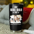 Custom Photo Father's day Birthday Gifts For Dog Dad, Dog Lovers • Best Dad Ever Photo Version 2 - Personalized Tumbler