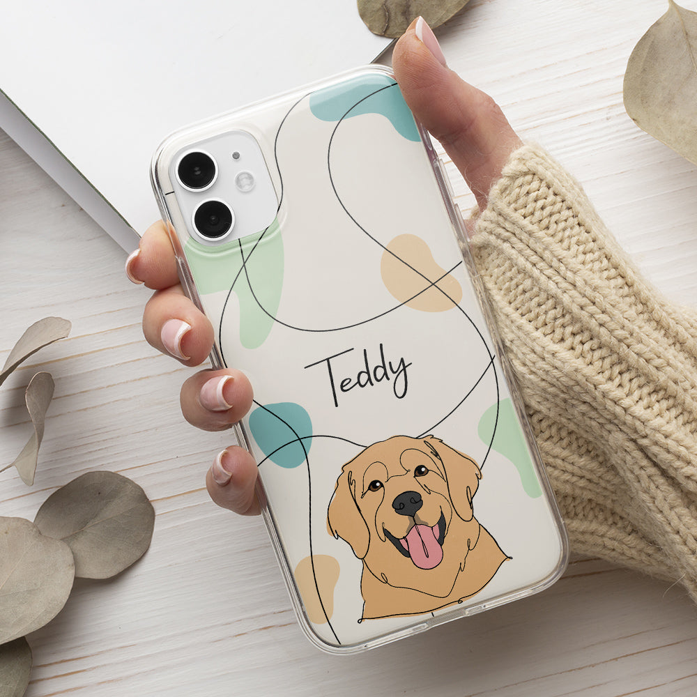 Lovely Dog Line Case - Personalized Phone Case