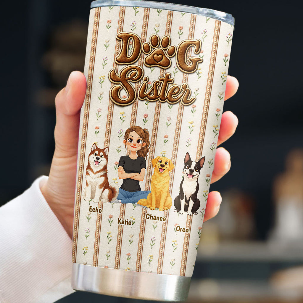 Custom Mother's day Birthday Gifts For Dog Mom, Dog Lovers • Storybook Dog Mom - Personalized Tumbler