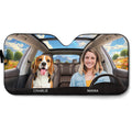Life Is Better With My Dog Photo - Personalized Car Sunshade