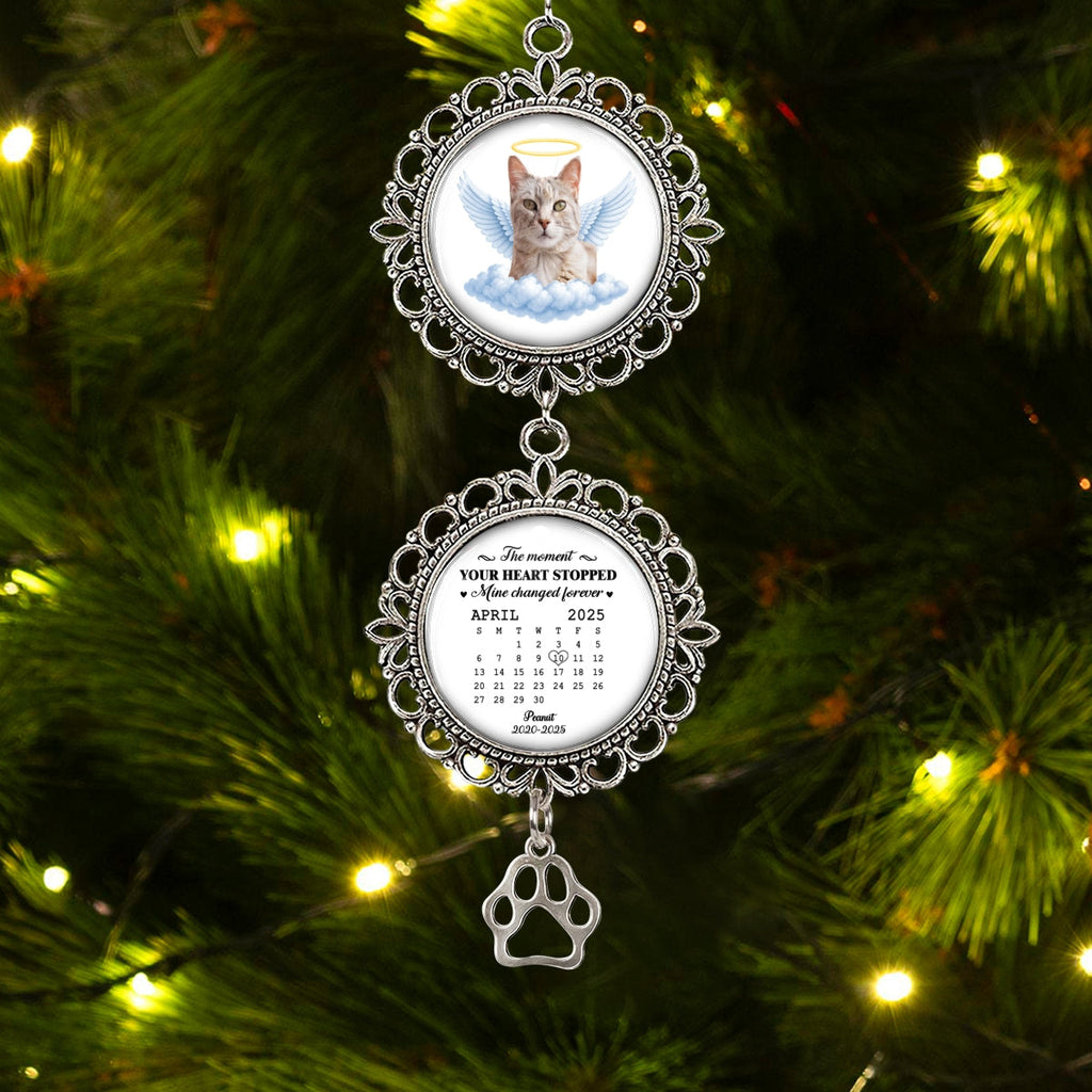 Custom Christmas Memorial Sympathy Gifts For Dogs, Cats • Not Ready To Lose You - Personalized Charming Ornament
