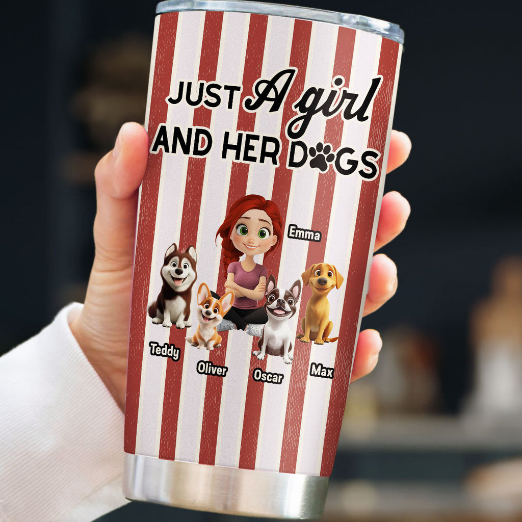 Custom Christmas Birthday Gifts For Dog Lovers • Just You And Me - Personalized Tumbler