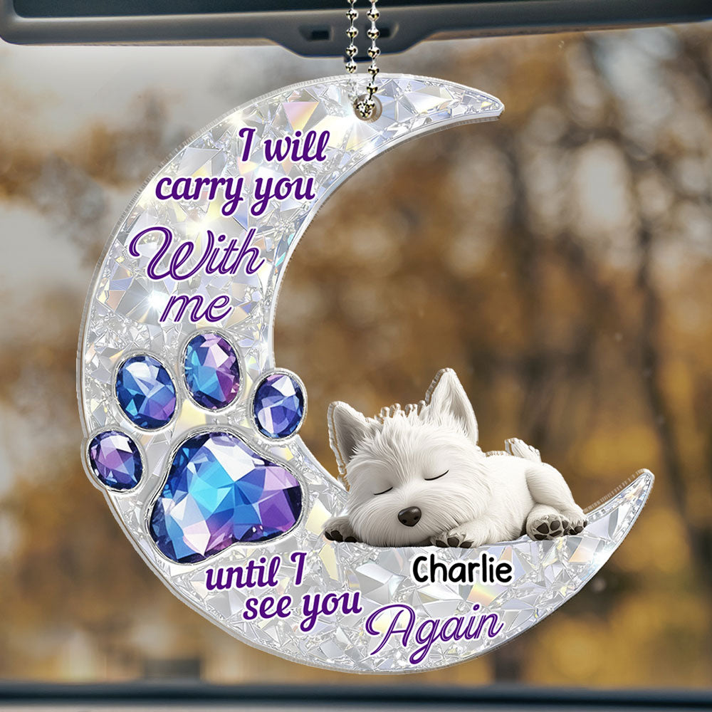 Never Go Away From Me - Personalized 3D Effect Car Ornament