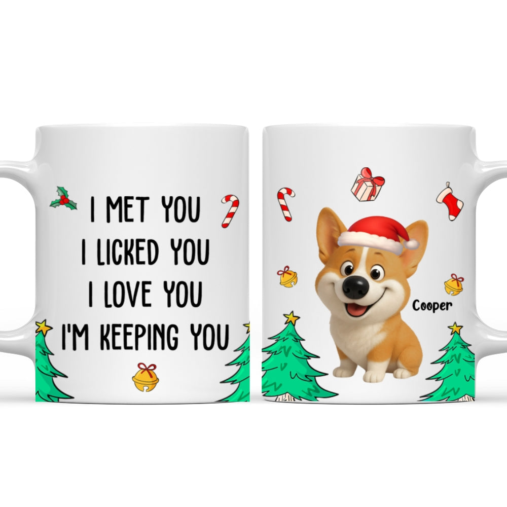 Custom Christmas Birthday Gifts For Dog Lovers • Keeping You Now - Personalized Coffee Mug