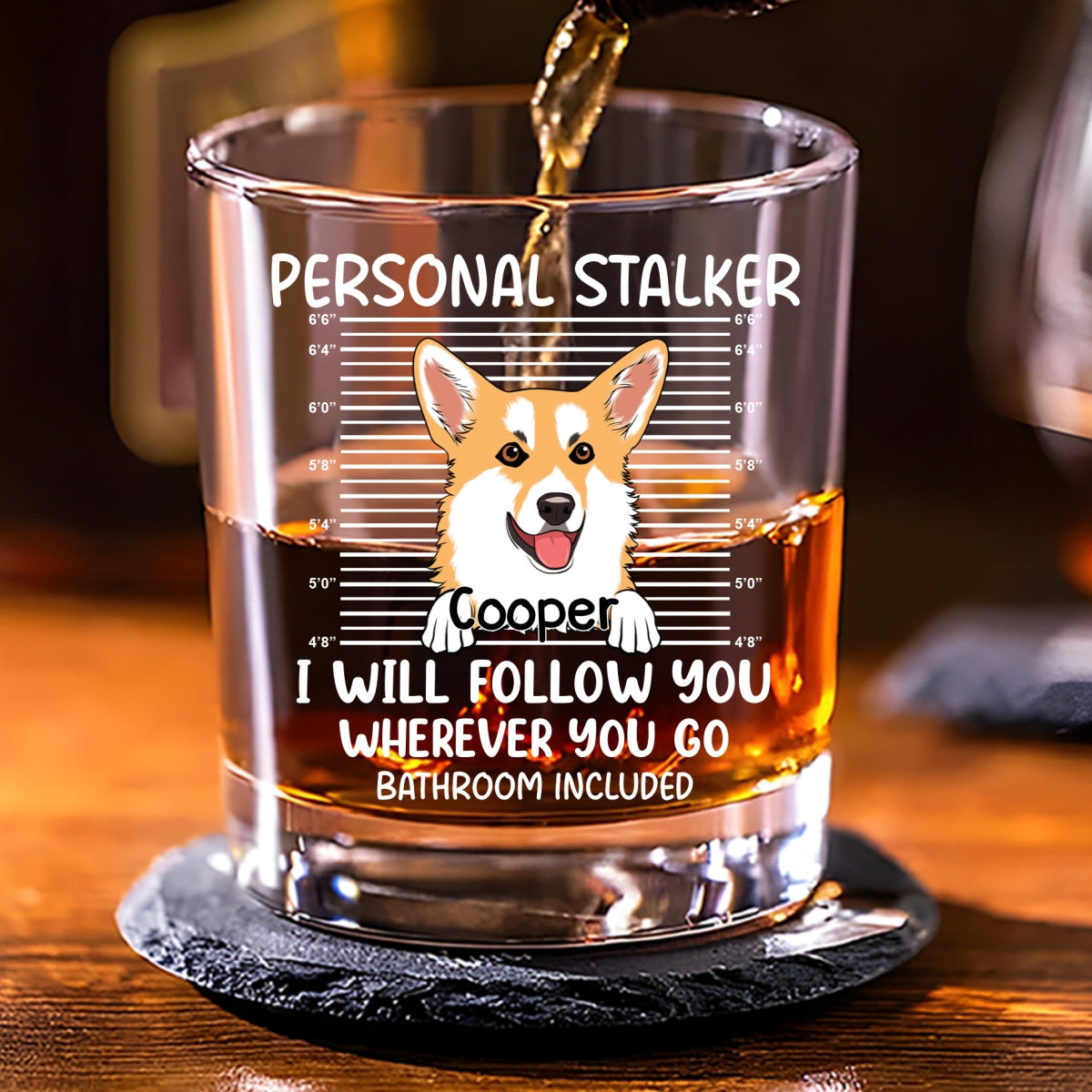 Personal Stalker - Personalized Whiskey Glass