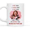 Custom Photo Christmas Birthday Gifts For Dog Lovers • Keeping My Best Dog Mom Photo - Personalized Coffee Mug