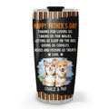 Custom Photo Father's day Birthday Gifts For Dog Dad, Dog Lovers • Thanks For Loving Me Dad Version Photo 2 - Personalized Tumbler