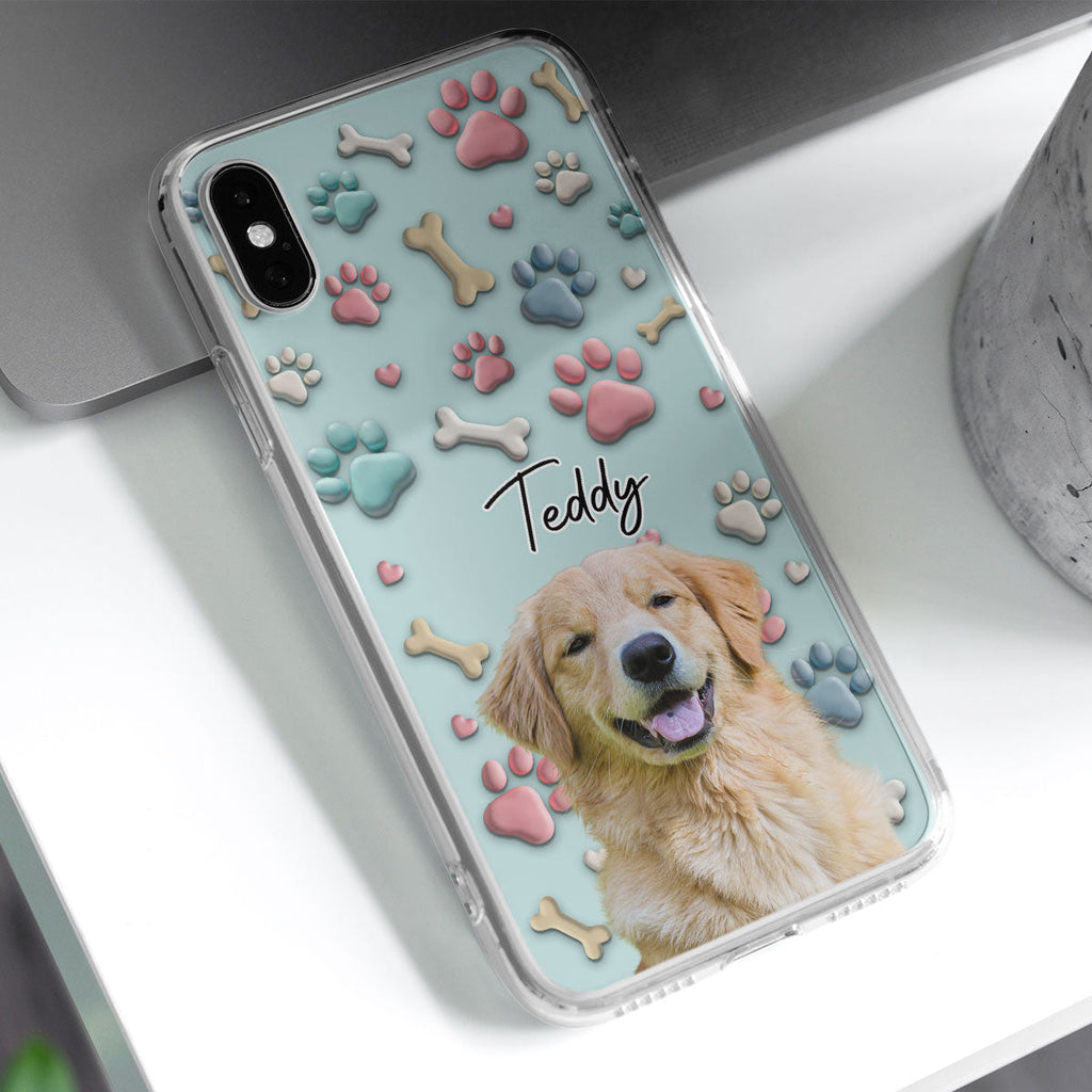 Dog And Human Cartoon Photo - Personalized Phone Case