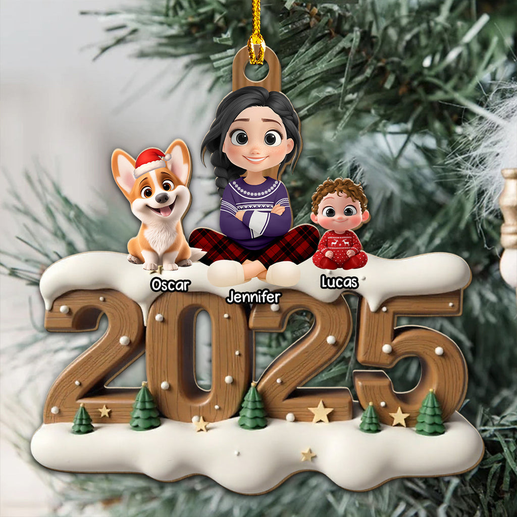 Family Now Onwards General Version - Personalized 3D Effect Wood Ornament