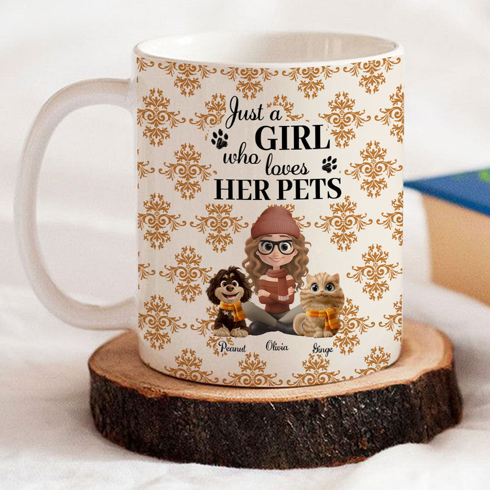Custom Christmas Birthday Gifts For Pet Mom, Pet Lovers • Pumskin Pet Autumn - Personalized Coffee Mug