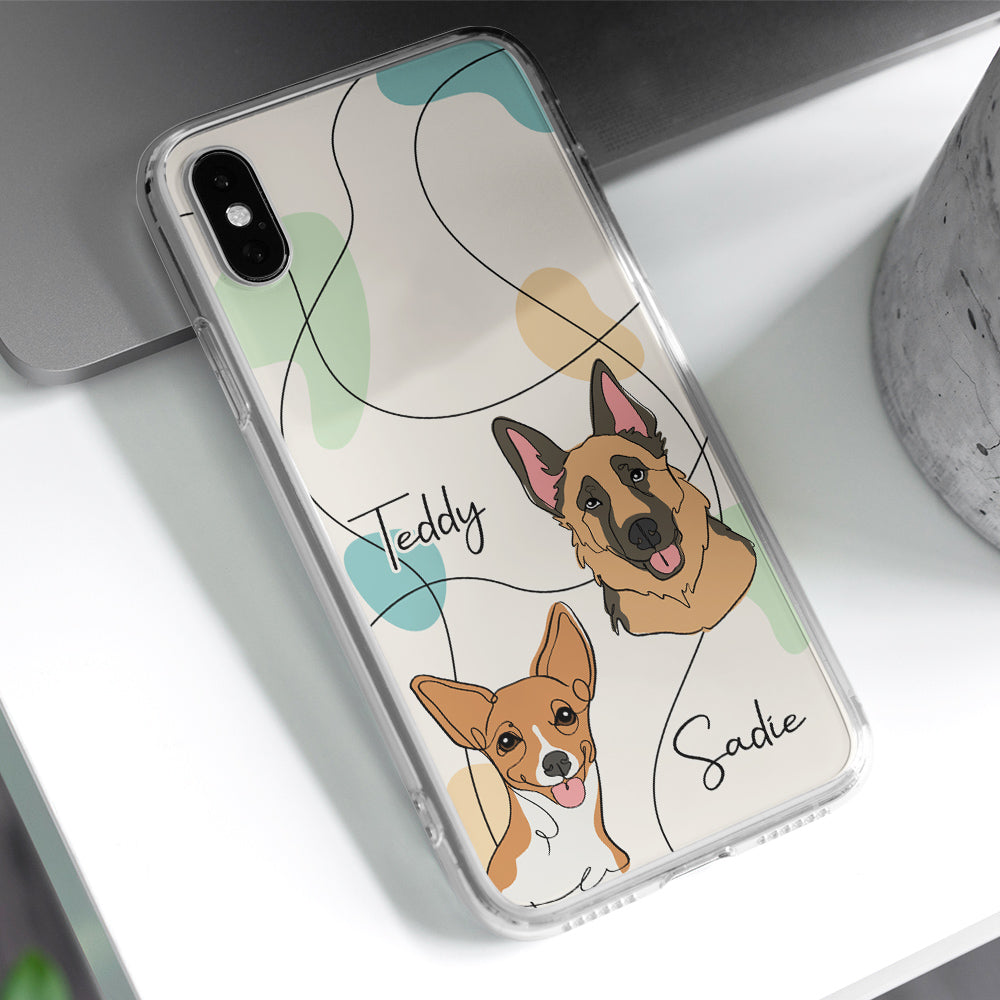 Lovely Dog Line Case - Personalized Phone Case