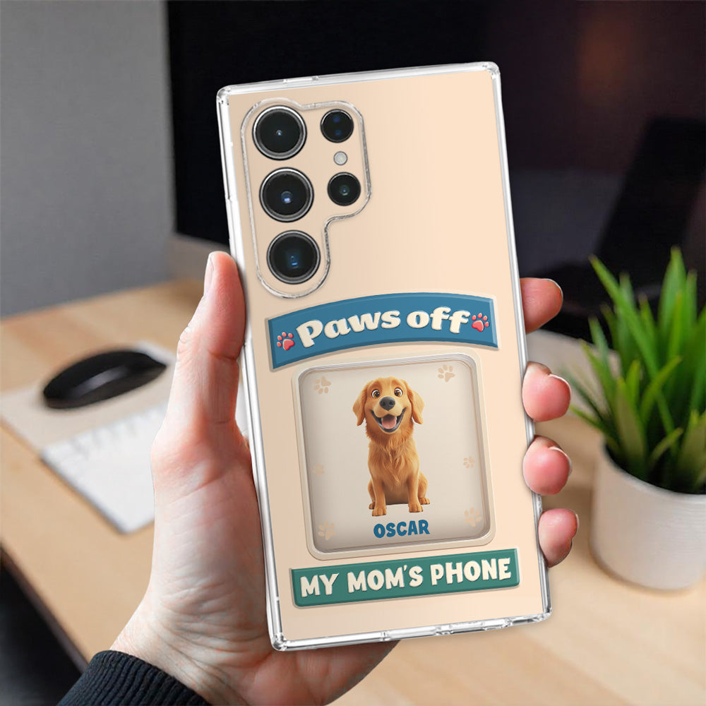 Paws Off This Phone - Personalized 3D Inflated Effect Phone Case