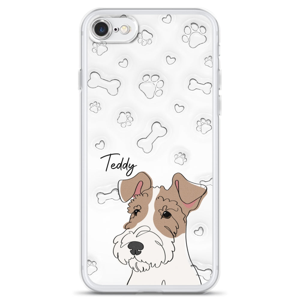 Dog Line - Personalized 3D Inflated Effect Phone Case