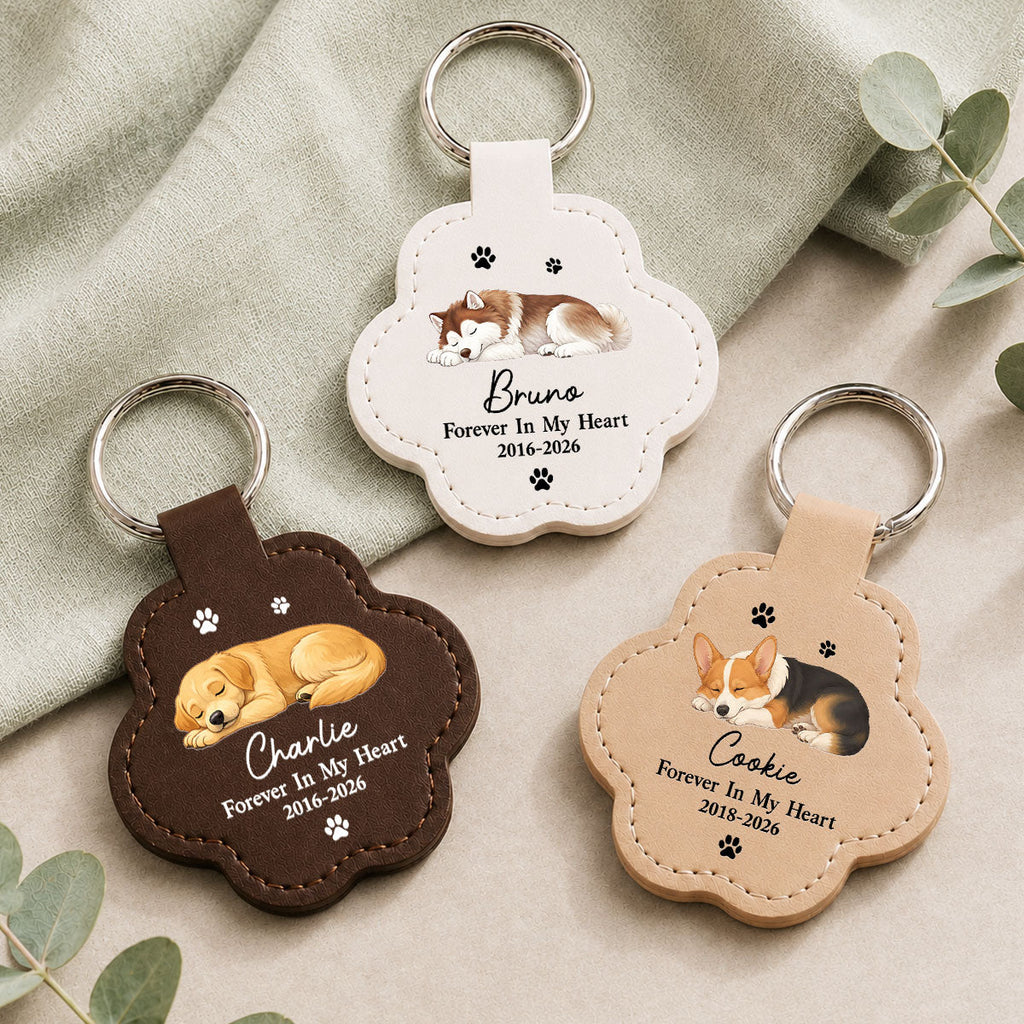Forever In My Heart - Personalized Pet Fur Keychain