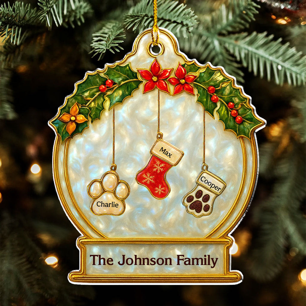 Family Stockings - Personalized Acrylic Ornament