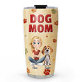 Custom Christmas Birthday Gifts For Dog Mom, Dog Lovers • Stuffy Lovely Dog Mom - Personalized 3D Effect Tumbler