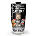 Custom Christmas Birthday Gifts For Cat Lovers • Meow And Kiss Are All You Need - Personalized Tumbler