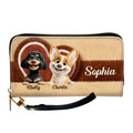 Funny Stuffy Dogs - Personalized Leather Wallet