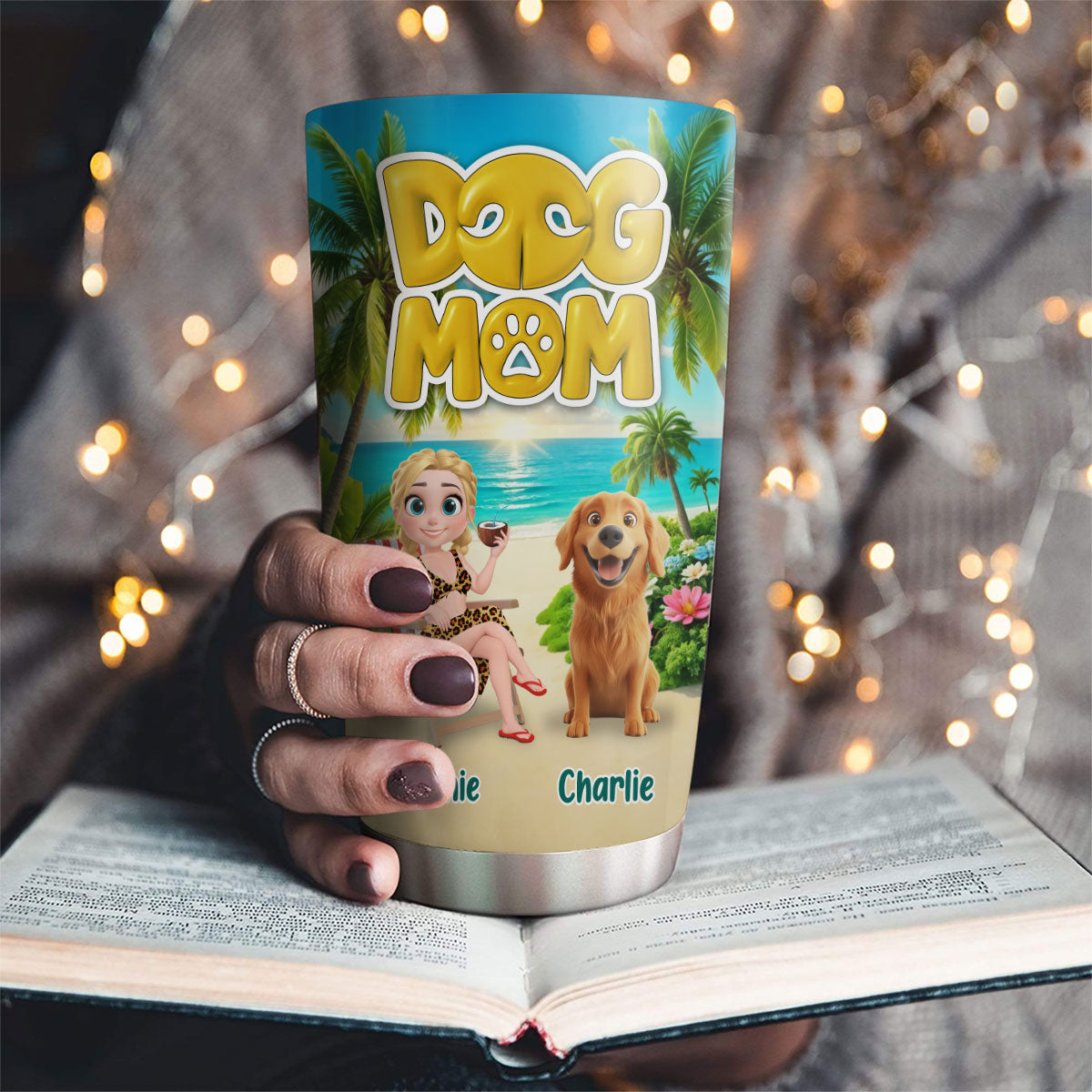 Custom Christmas Birthday Gifts For Dog Mom, Dog Lovers • Dog Mom Summer - Personalized Tumbler