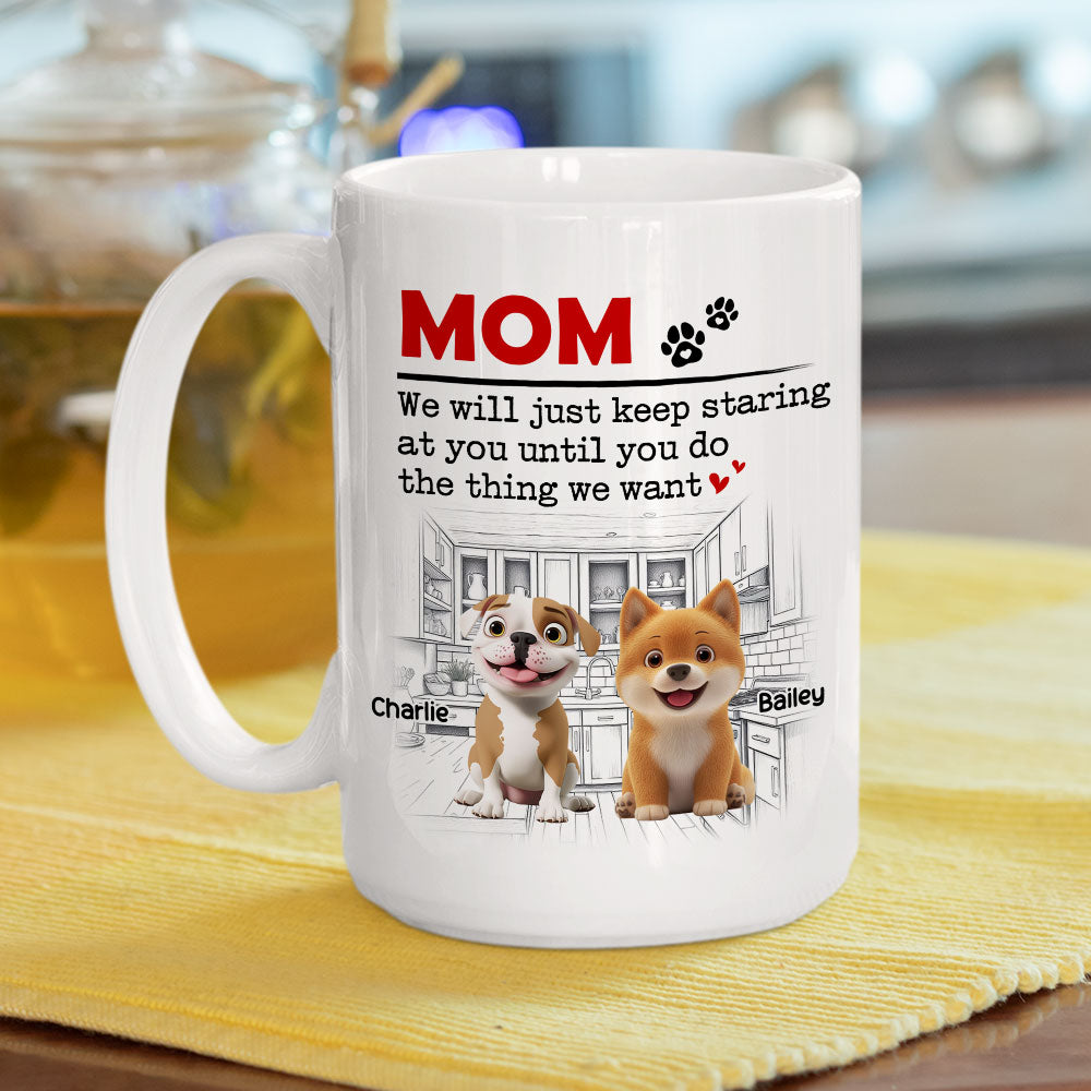 Custom Mother's Father's day Birthday Gifts For Dog Lovers • The Thing I Want - Personalized Coffee Mug