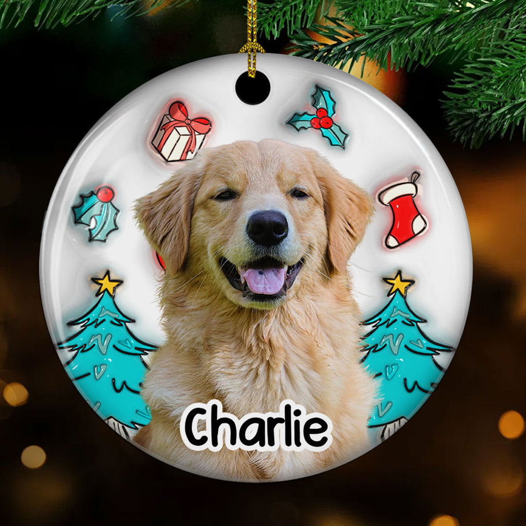 I Am Santa Photo - Personalized 3D Inflated Effect Ceramic Ornament