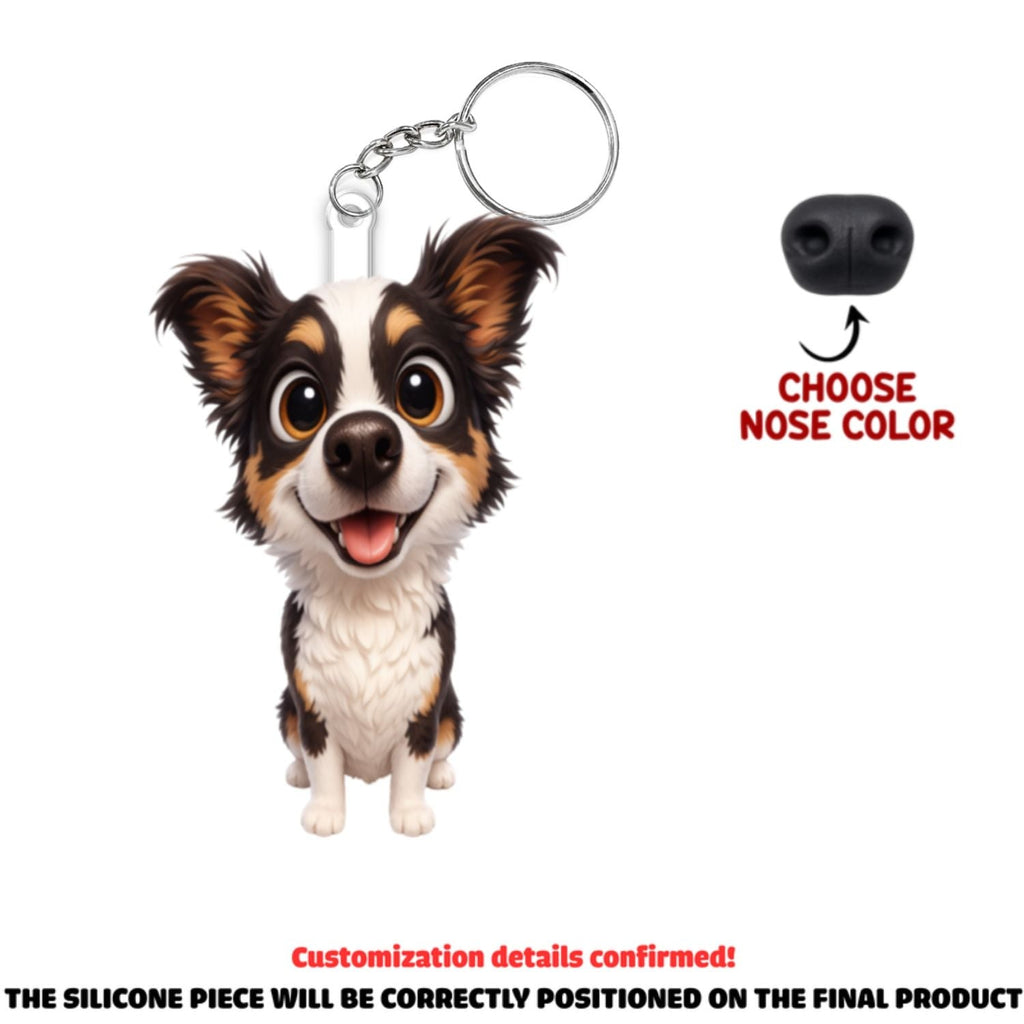 Custom Photo Christmas Birthday Gifts For Dog Lovers • Just One Boop - Personalized Nose Squishy Keychain
