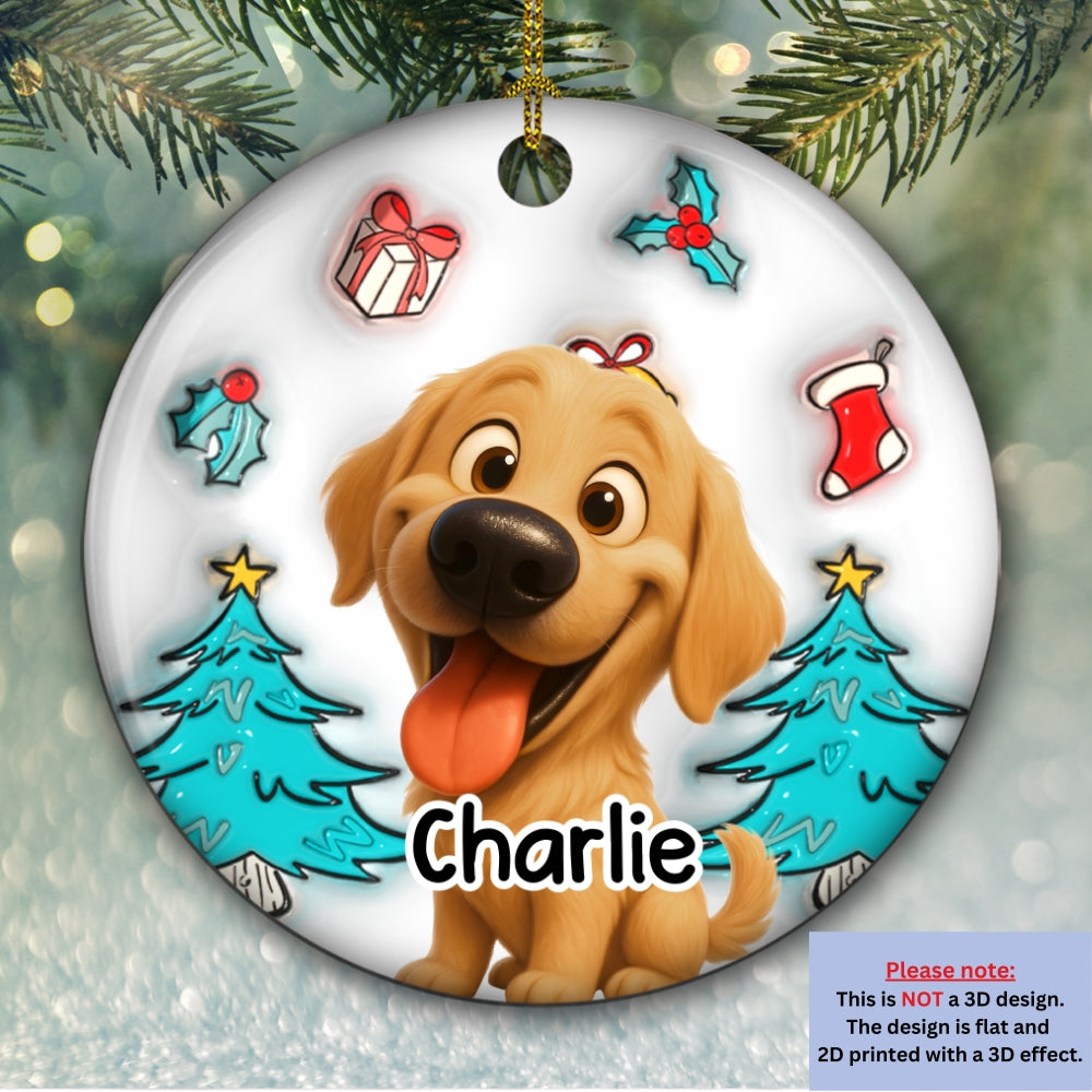 I am Santa - Personalized 3D Inflated Effect Ceramic Ornament