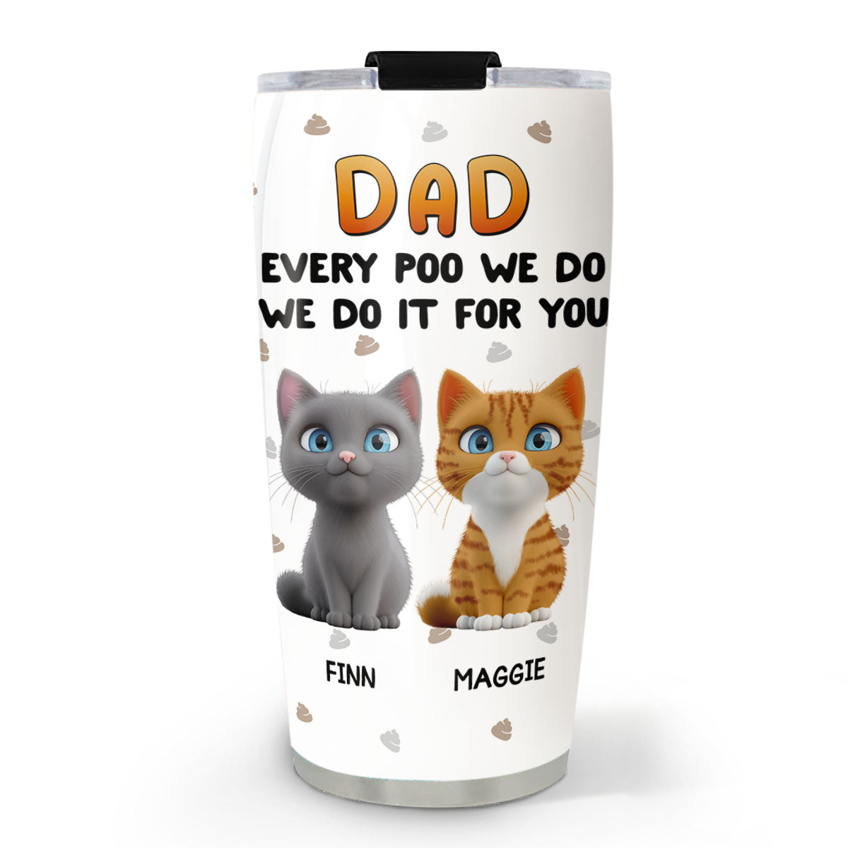 Custom Father's day Birthday Gifts For Cat Dad, Cat Lovers • Do It For You Cat Dad Mom - Personalized Tumbler