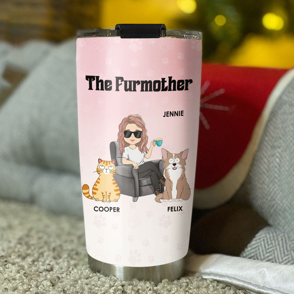Custom Christmas Birthday Gifts For Pet Mom, Pet Lovers • The Lovely Furmother - Personalized Tumbler
